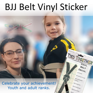 BJJ Vinyl Belt Decal